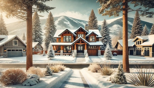 image of a beautiful home in montana. 